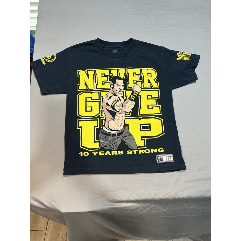 WWE 2013 JOHN CENA HUSTLE LOYALTY RESPECT Medium‎ Shirt Wrestlemania Youth M